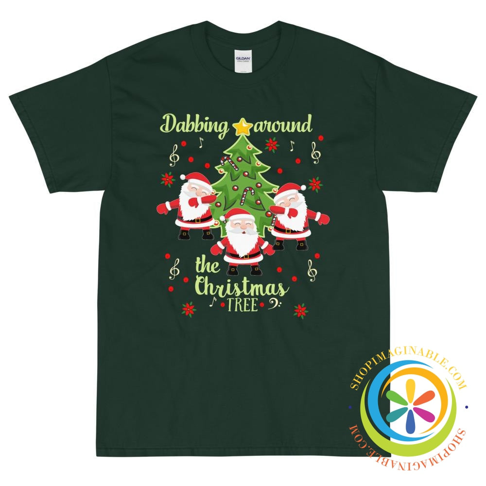Dabbing Around The Christmas Tree Unisex T-Shirt-ShopImaginable.com