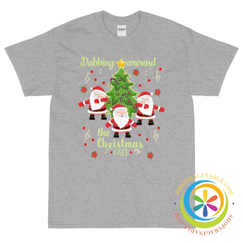 Dabbing Around The Christmas Tree Unisex T-Shirt-ShopImaginable.com