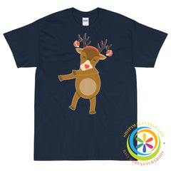 Dabbing Rudolph Festive Holiday Unisex T-Shirt-ShopImaginable.com