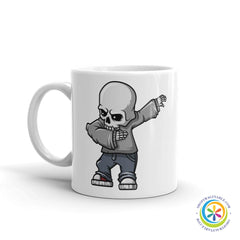 Dabbing Skull Cartoon Coffee Mug Cup-ShopImaginable.com