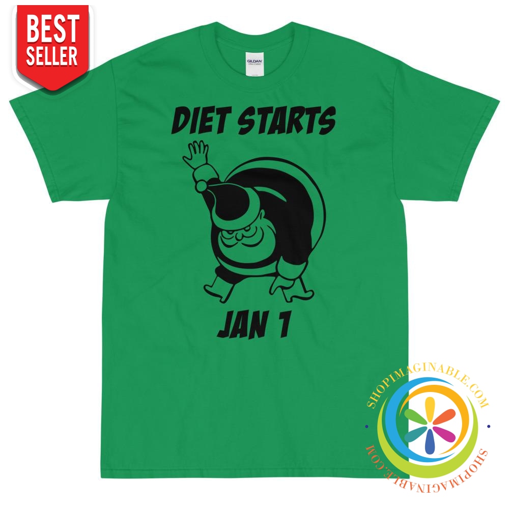 Diet Starts Jan 1 Holiday Unisex T-Shirt-ShopImaginable.com