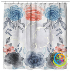 Elegant Watercolor Floral Oxford Shower Curtain Home Goods