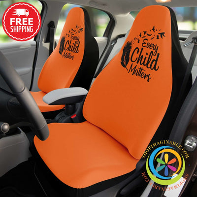 Every Child Matters Orange Car Seat Covers-ShopImaginable.com