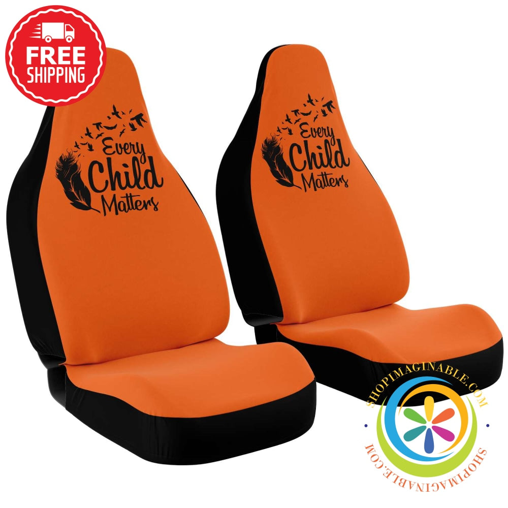 Every Child Matters Orange Car Seat Covers-ShopImaginable.com