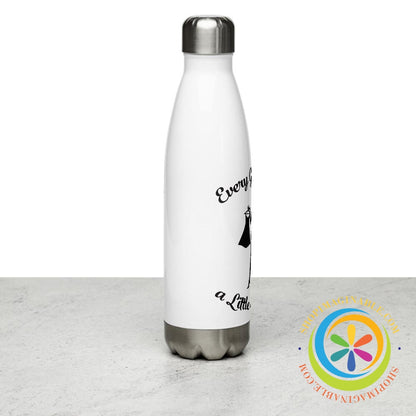 Every Girl Needs A Little Black Cat Stainless Steel Water Bottle-ShopImaginable.com