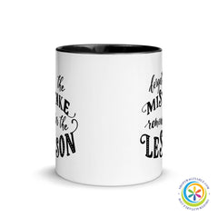 Forget the Mistake...Coffee Cup Mug with Color Inside-ShopImaginable.com