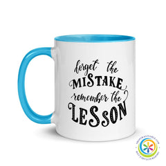 Forget the Mistake...Coffee Cup Mug with Color Inside-ShopImaginable.com