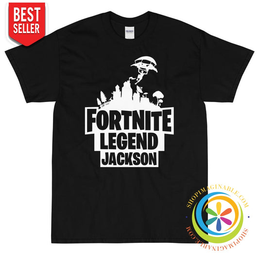 Fortnite Legend Custom Gamer Tag Unisex T-Shirt-ShopImaginable.com