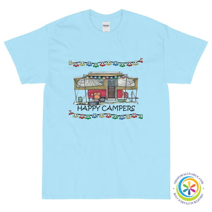 Happy Campers Unisex T-Shirt-ShopImaginable.com