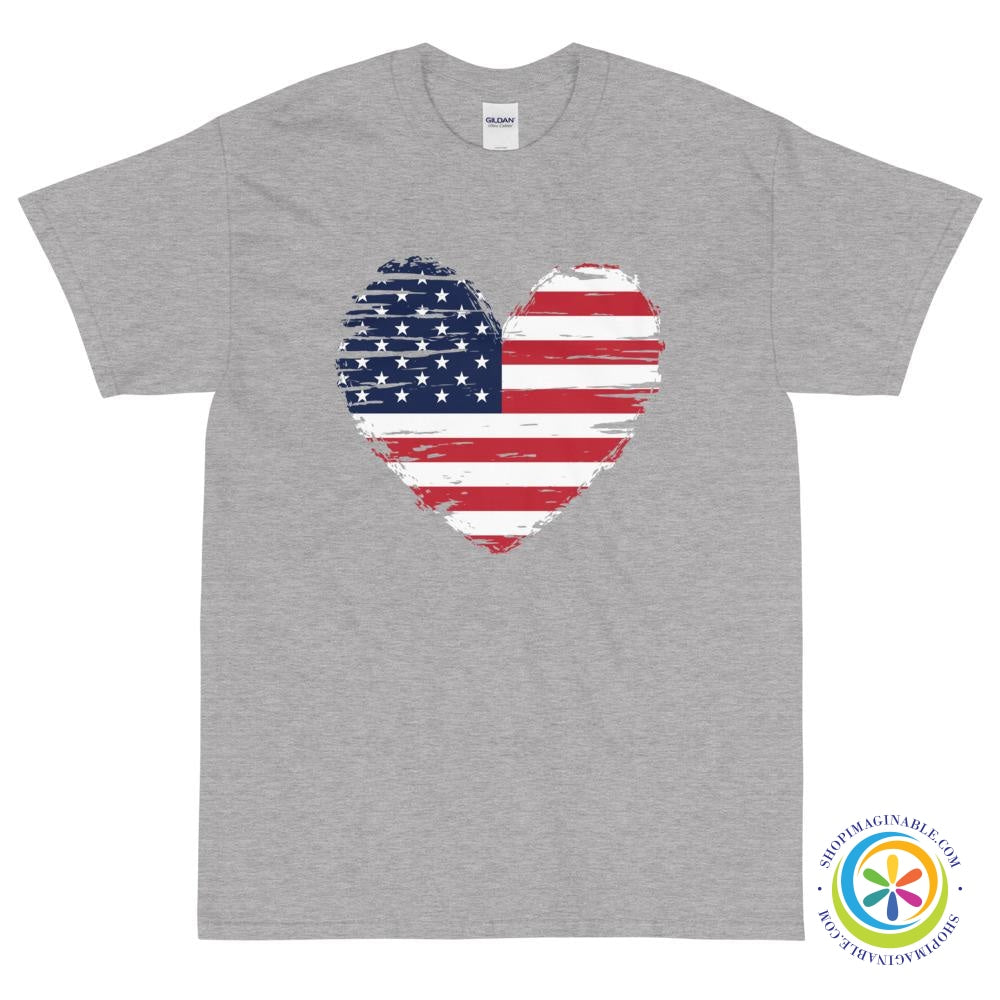 Heart of USA Unisex T-Shirt-ShopImaginable.com