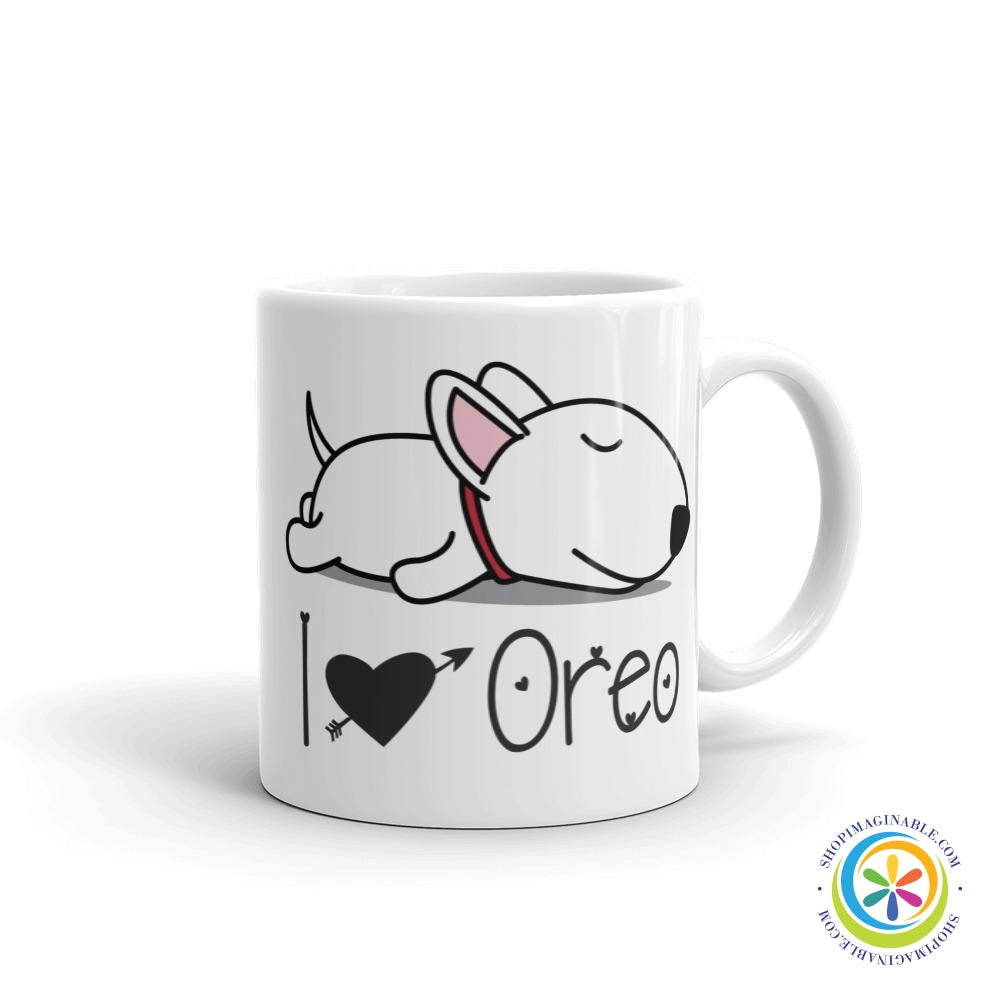 I Love My Bull Terrier Personalized Coffee Cup / Mug-ShopImaginable.com