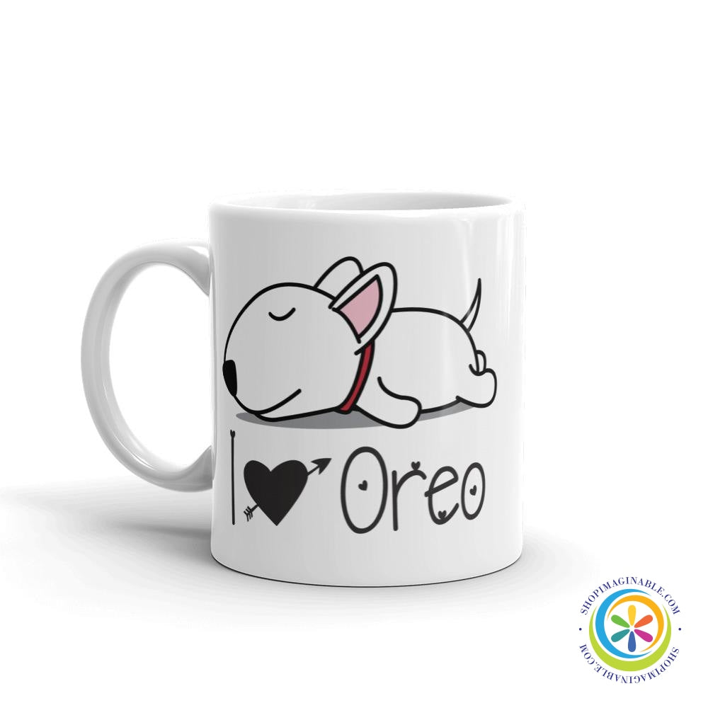 I Love My Bull Terrier Personalized Coffee Cup / Mug-ShopImaginable.com