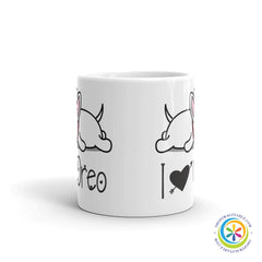 I Love My Bull Terrier Personalized Coffee Cup / Mug-ShopImaginable.com