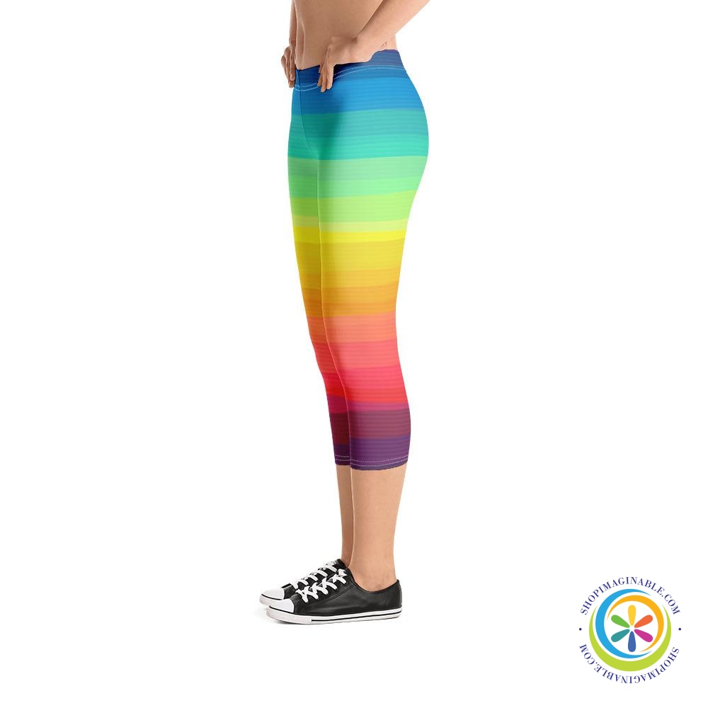 Life In Color Rainbow Capri Leggings-ShopImaginable.com