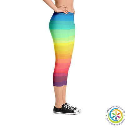 Life In Color Rainbow Capri Leggings-ShopImaginable.com