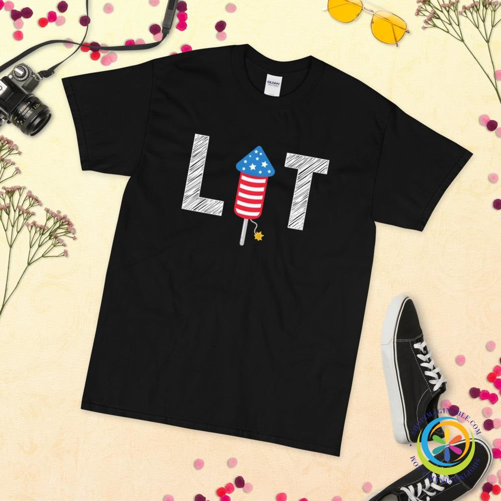 Awesome 4th of July Baseball with Fireworks Shirt - Kingteeshop