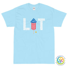 LIT Fireworks July 4th Unisex T-Shirt-ShopImaginable.com