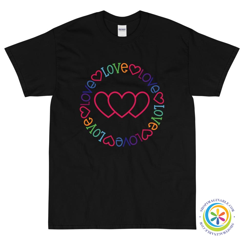 Love Love Love Hearts Cute Unisex T-Shirt-ShopImaginable.com