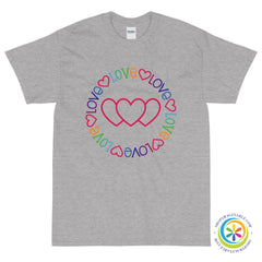 Love Love Love Hearts Cute Unisex T-Shirt-ShopImaginable.com