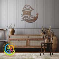 Love Me To The Moon & Back Metal Wall Art Sign-ShopImaginable.com