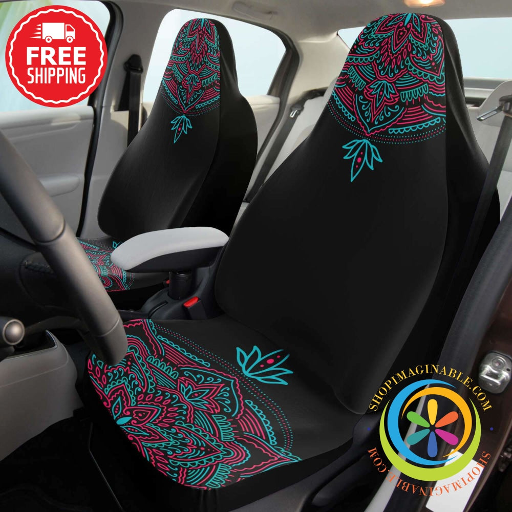 Mandala Patterned Car Seat Covers-ShopImaginable.com