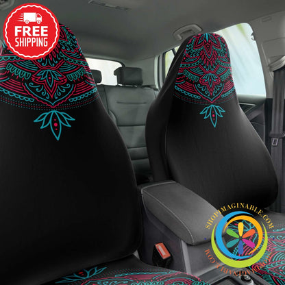 Mandala Patterned Car Seat Covers-ShopImaginable.com