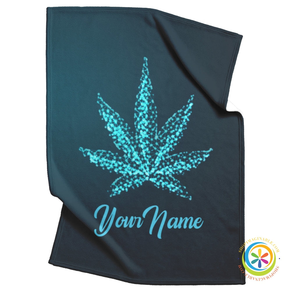 Marijuana Blanket - Cannabis Throw Personalized 30X40 / Fleece Home Goods