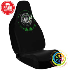 Marijuana Smoking Bear Car Seat Covers-ShopImaginable.com