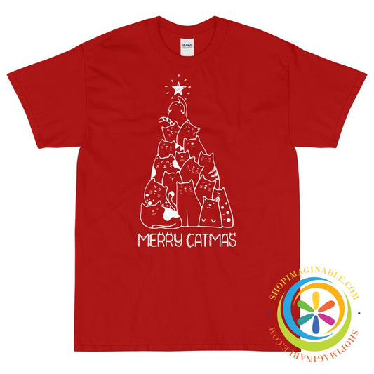 Merry Catmas Tree Unisex T-Shirt-ShopImaginable.com