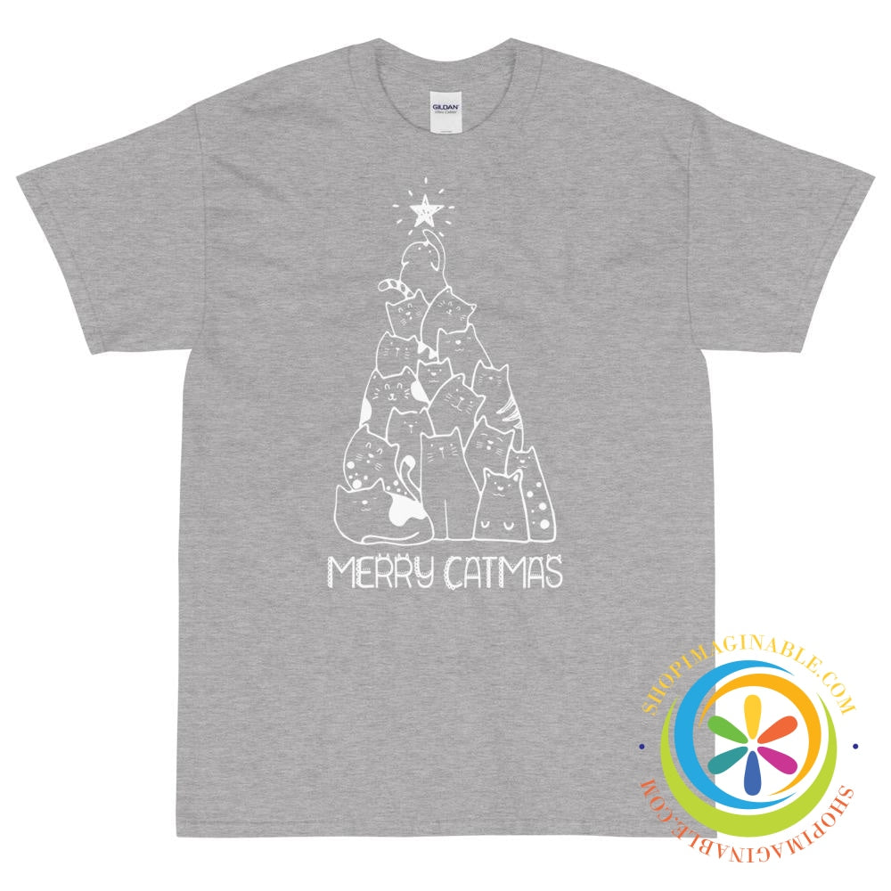 Merry Catmas Tree Unisex T-Shirt-ShopImaginable.com