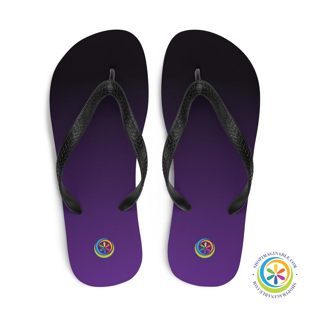 Ombre Purple Custom Flip-Flops-ShopImaginable.com