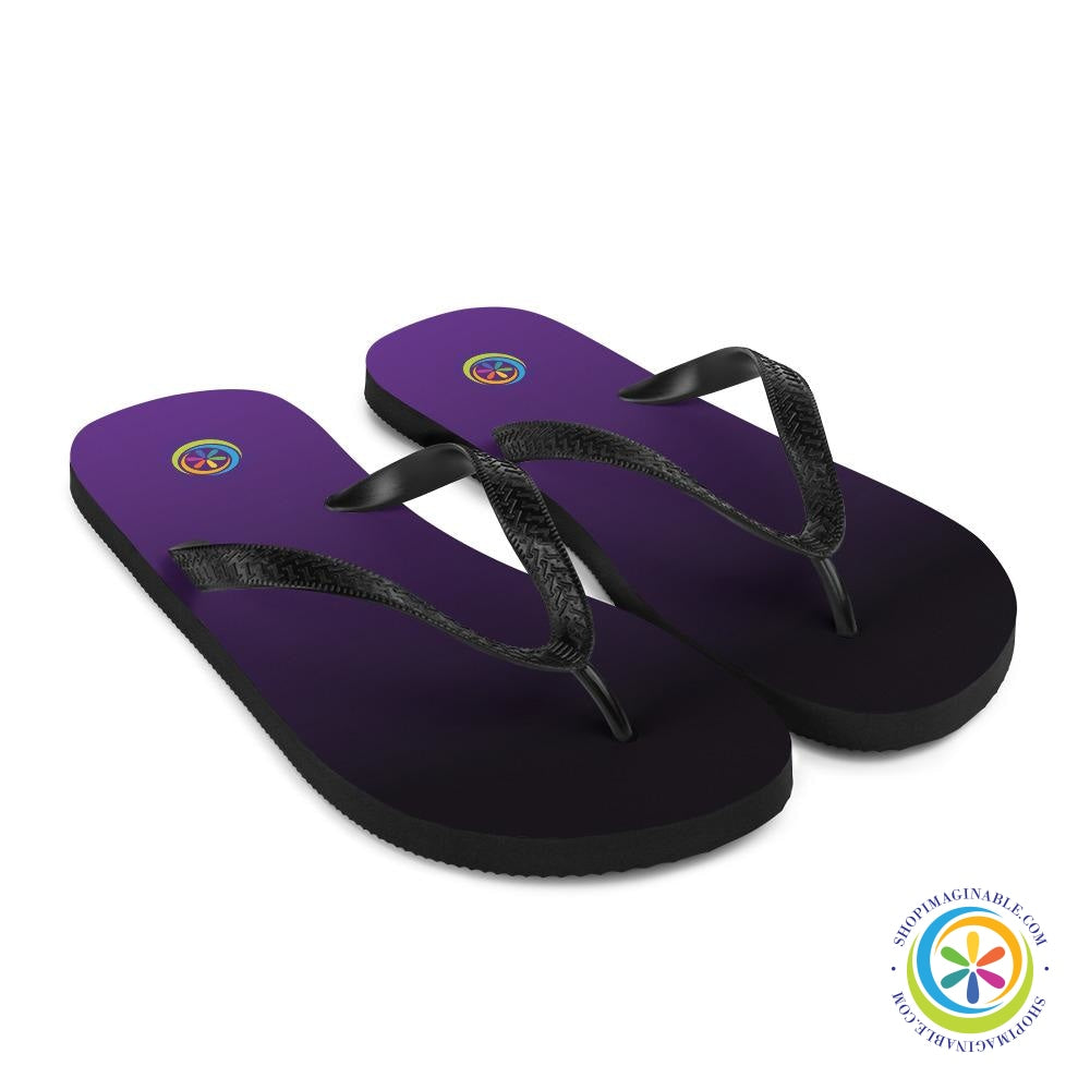 Ombre Purple Custom Flip-Flops-ShopImaginable.com
