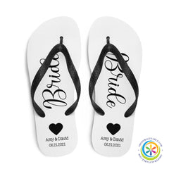 Personalized Beach Wedding Flip-Flops-ShopImaginable.com