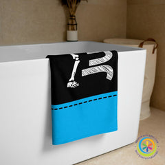 Personalized Dabbing Skeleton Beach - Bath Towel-ShopImaginable.com