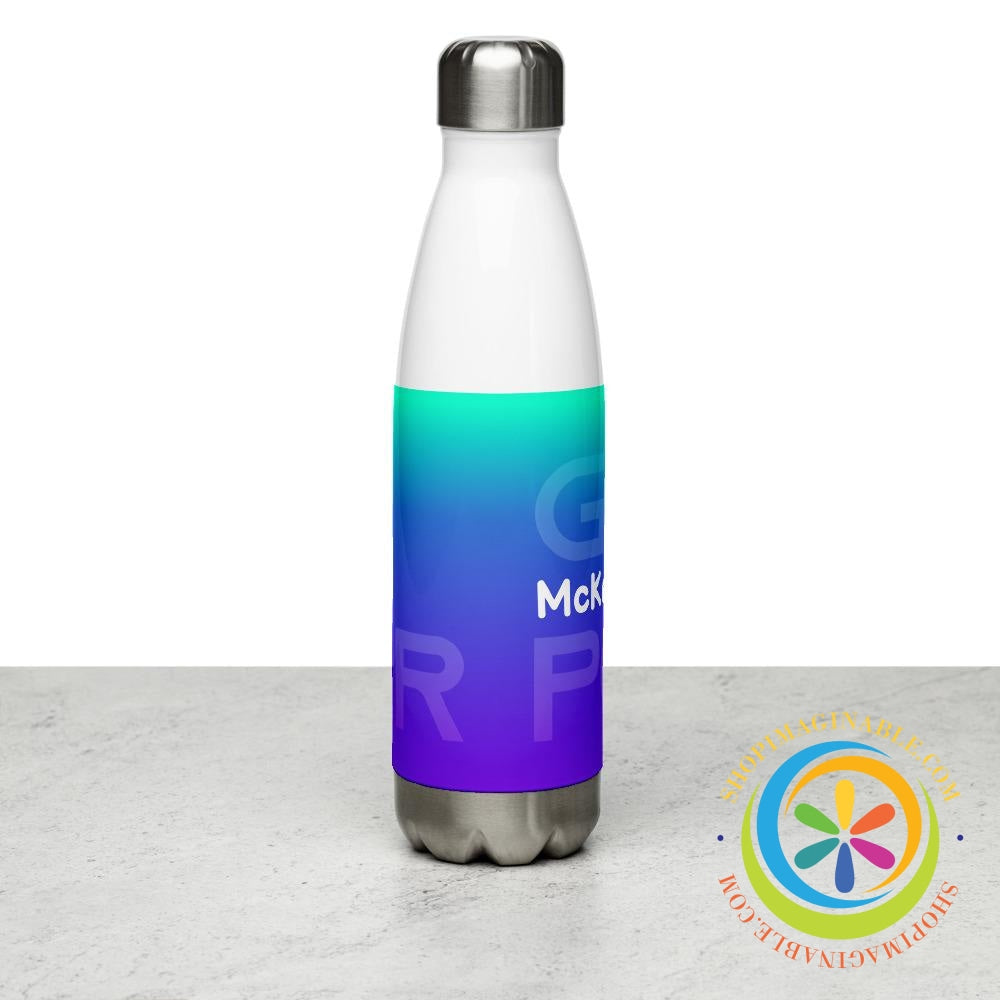 Personalized Girl Power Stainless Steel Water Bottle-ShopImaginable.com