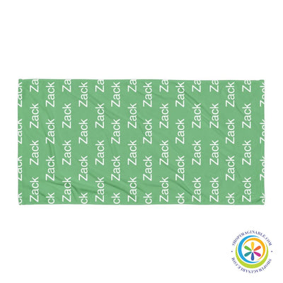 Personalized Name All Over Beach Bath Towel-ShopImaginable.com