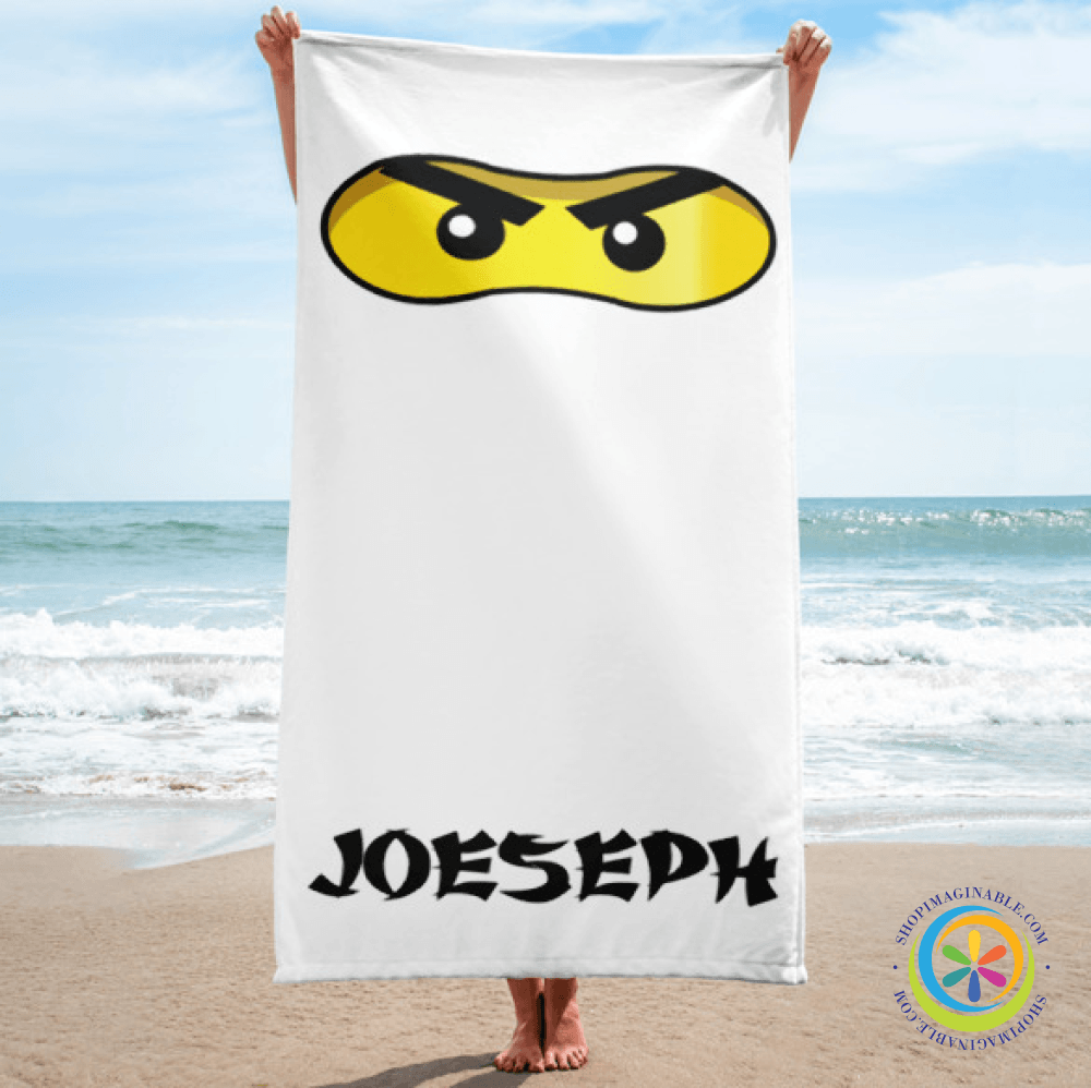 Personalized Ninjago Beach - Bath Towel-ShopImaginable.com