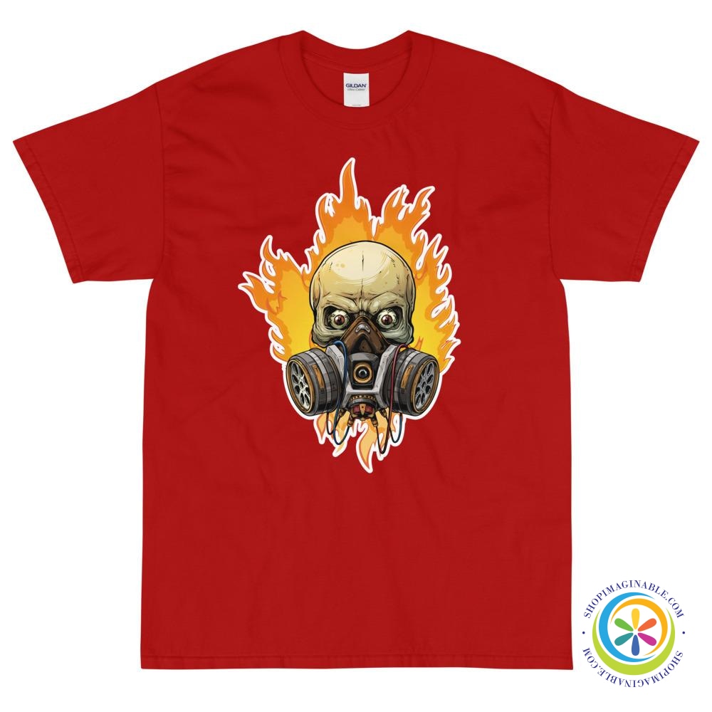 Pyrotechnics Flaming Skull Unisex T-Shirt-ShopImaginable.com