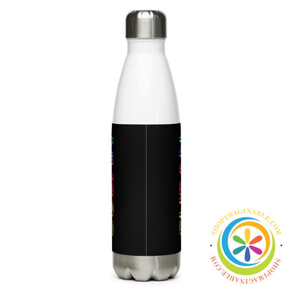 Rainbow Personalized Name Stainless Steel Water Bottle-ShopImaginable.com
