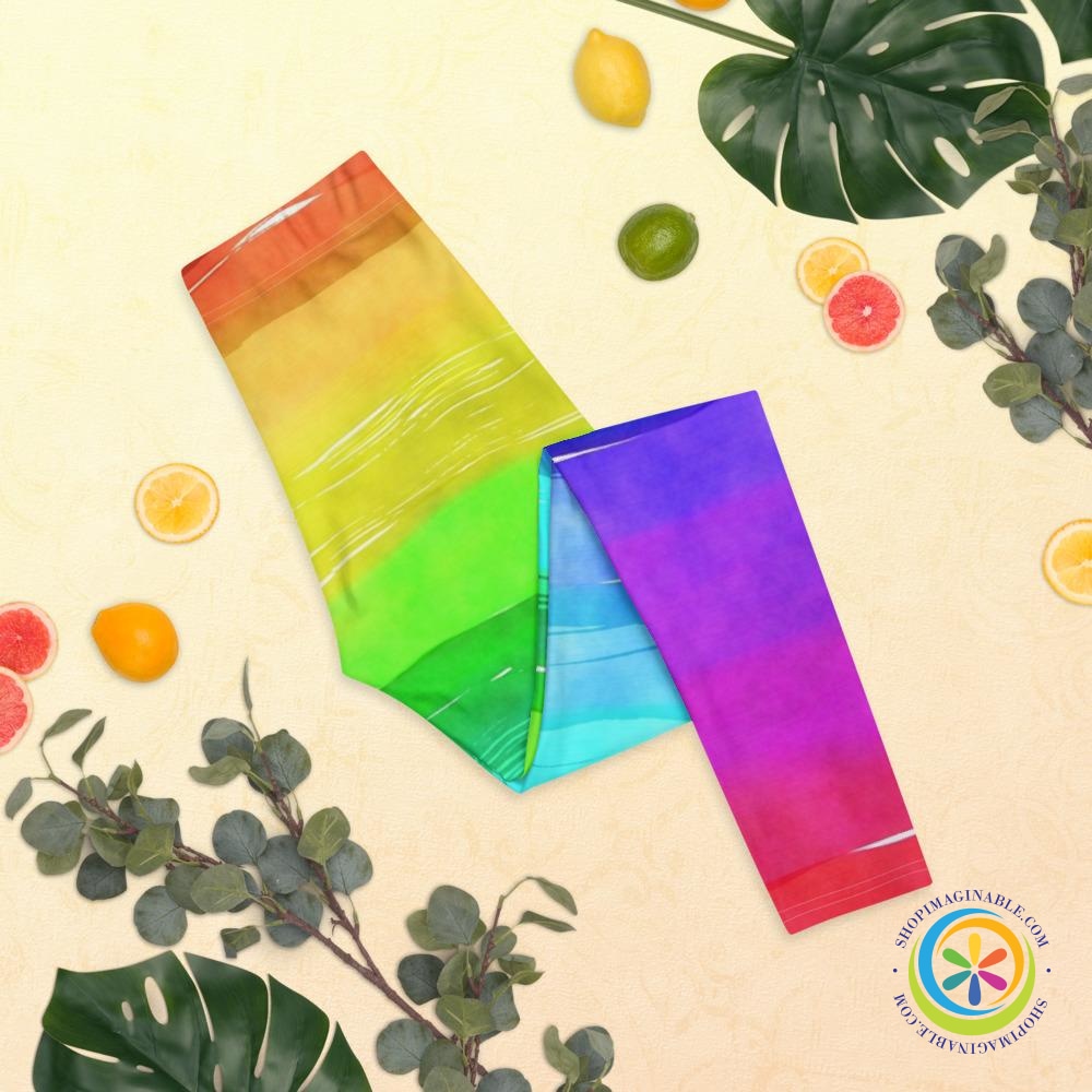 Rainbow Water Color Leggings-ShopImaginable.com