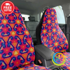 Retro Tie Dye Car Seat Cover-ShopImaginable.com