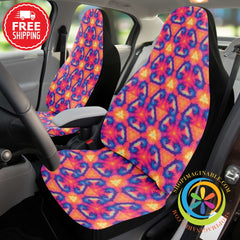 Retro Tie Dye Car Seat Cover-ShopImaginable.com