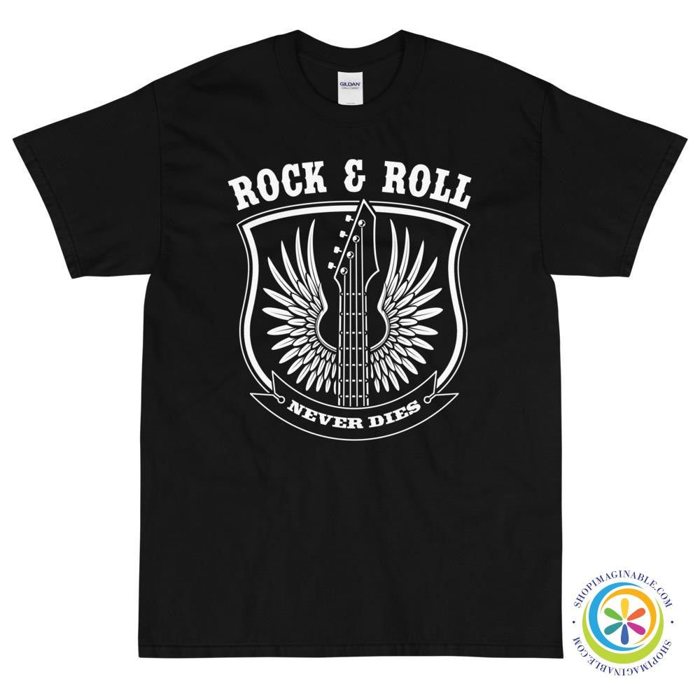 Rock & Roll Never Dies Unisex T-Shirt-ShopImaginable.com
