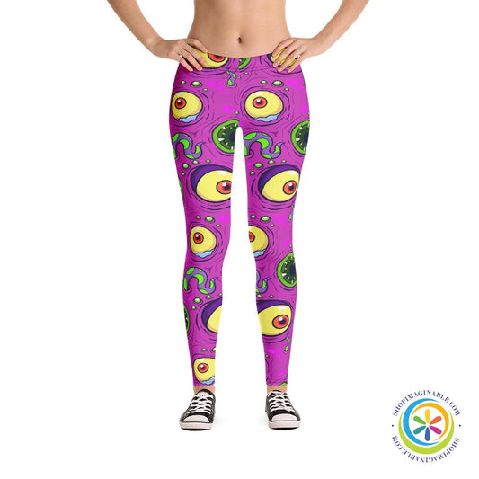 Scary Cute Monster Leggings-ShopImaginable.com