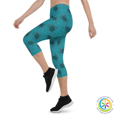 Sea Turtle Lover Capri Leggings-ShopImaginable.com