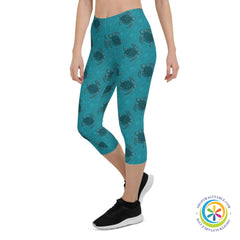 Sea Turtle Lover Capri Leggings-ShopImaginable.com