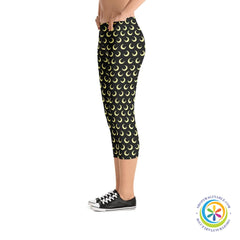 Signature Crescent Moon Capri Leggings-ShopImaginable.com