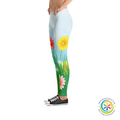 Spring In Bloom Full Length Leggings-ShopImaginable.com
