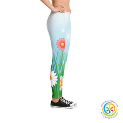Spring In Bloom Full Length Leggings-ShopImaginable.com