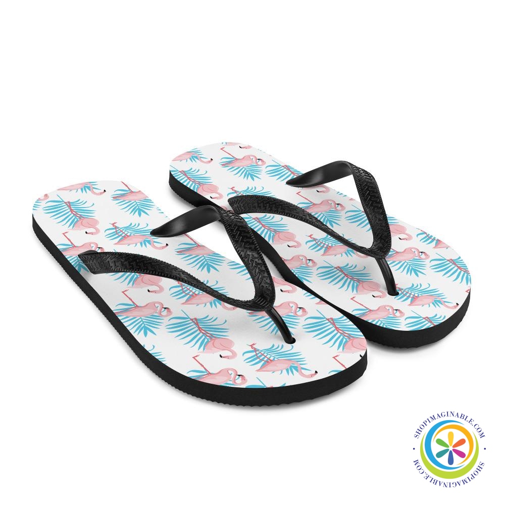 Summer Flamingo Flip-Flops-ShopImaginable.com